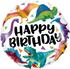Colourful Dinosaurs <br> Happy Birthday